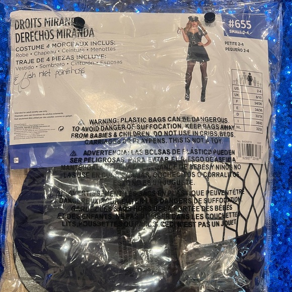 New in bag. Sexy police officer Halloween costume. Size small. - Picture 2 of 4